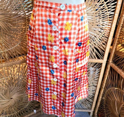 Vintage Customised 70's Flower Power 2 - Piece Suit - Yatva