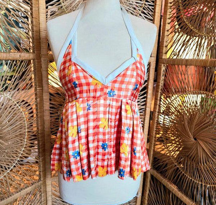 Vintage Customised 70's Flower Power 2 - Piece Suit - Yatva