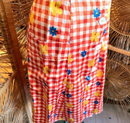 Vintage Customised 70's Flower Power 2 - Piece Suit - Yatva