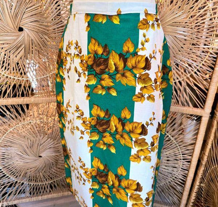 Vintage Customized Pleated Pencil Skirt - Yatva