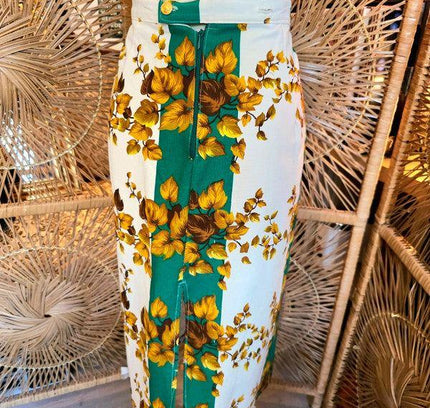 Vintage Customized Pleated Pencil Skirt - Yatva