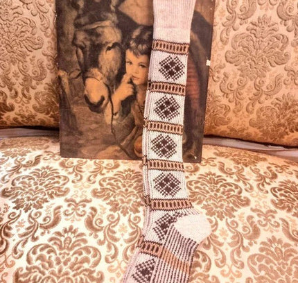 Vintage Deadstock 70's / 80's Knee length Sock - Yatva