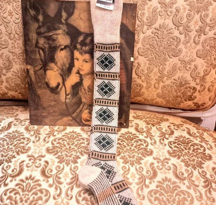 Vintage Deadstock 70's / 80's Knee length Sock - Yatva