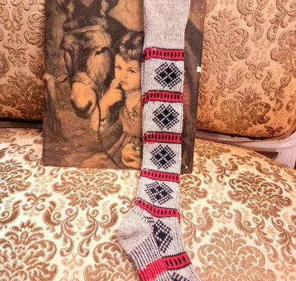 Vintage Deadstock 70's / 80's Knee Length Sock - Yatva