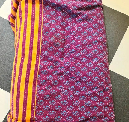 Vintage Deadstock Brand New Indian Kutchi Blanket / Bedspread - Yatva