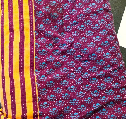 Vintage Deadstock Brand New Indian Kutchi Blanket / Bedspread - Yatva