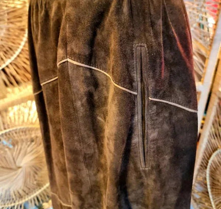 Vintage Der Trachtenmeister Leather Skirt - Yatva