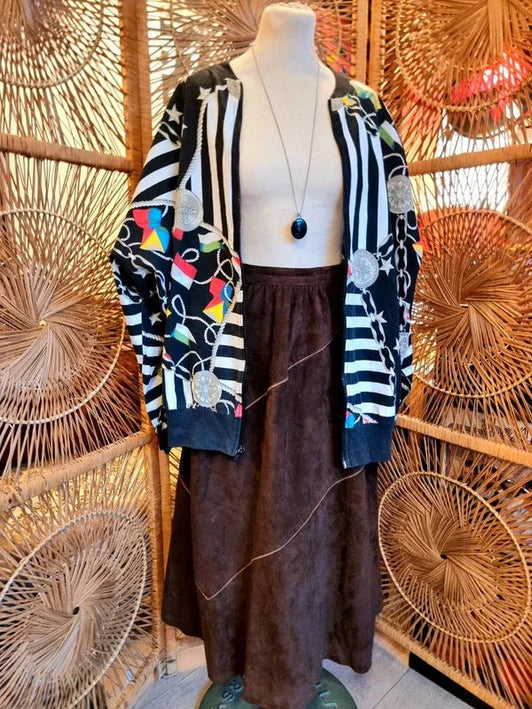 Vintage Der Trachtenmeister Leather Skirt - Yatva