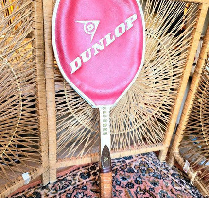Vintage Dunlop Saturne Wooden Tennis Racket - Yatva