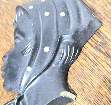 Vintage Duron chalkware wall plaque - Yatva