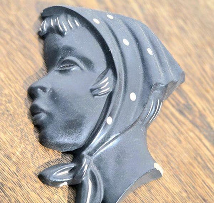 Vintage Duron chalkware wall plaque - Yatva