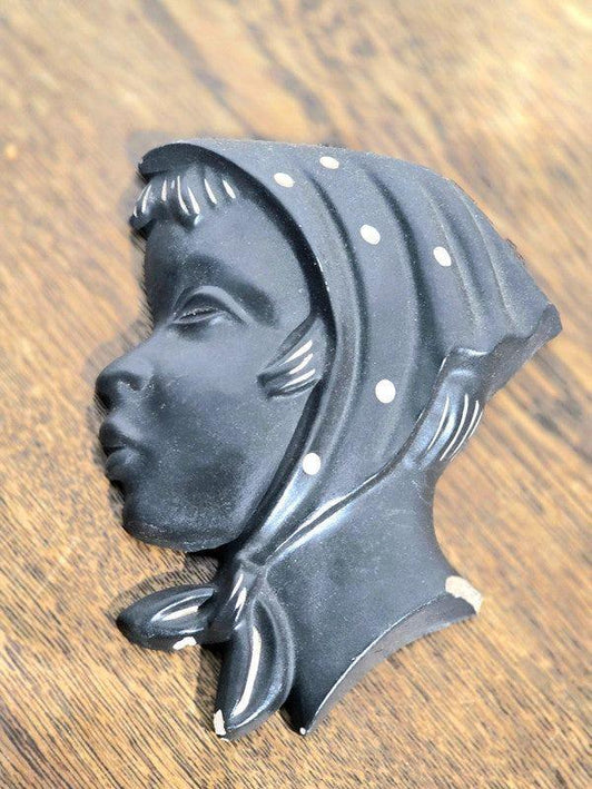 Vintage Duron chalkware wall plaque - Yatva