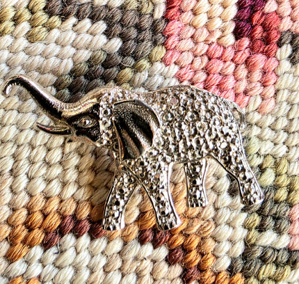 Vintage Elephant Brooch - Yatva