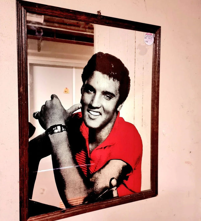 Vintage Elvis Mirror Picture - Yatva