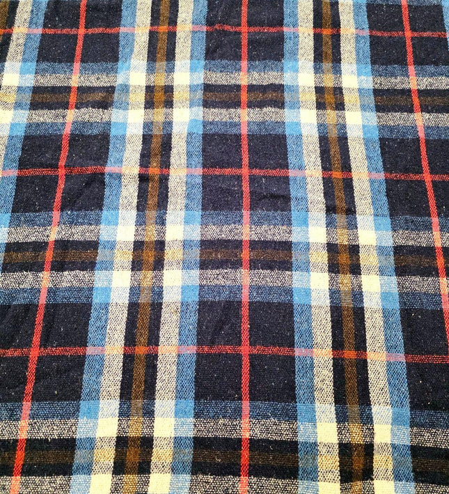 Vintage Faribo Plaid Wool Blanket / Throw - Yatva