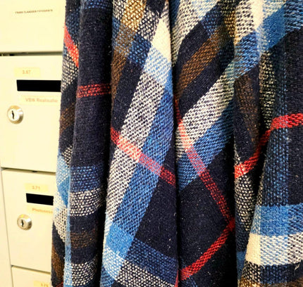 Vintage Faribo Plaid Wool Blanket / Throw - Yatva