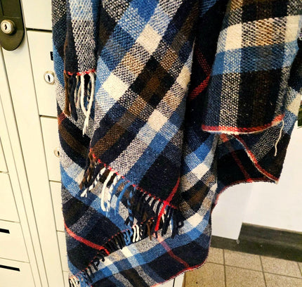 Vintage Faribo Plaid Wool Blanket / Throw - Yatva