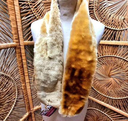 Vintage Faux fur Scarf / Shawl - Yatva