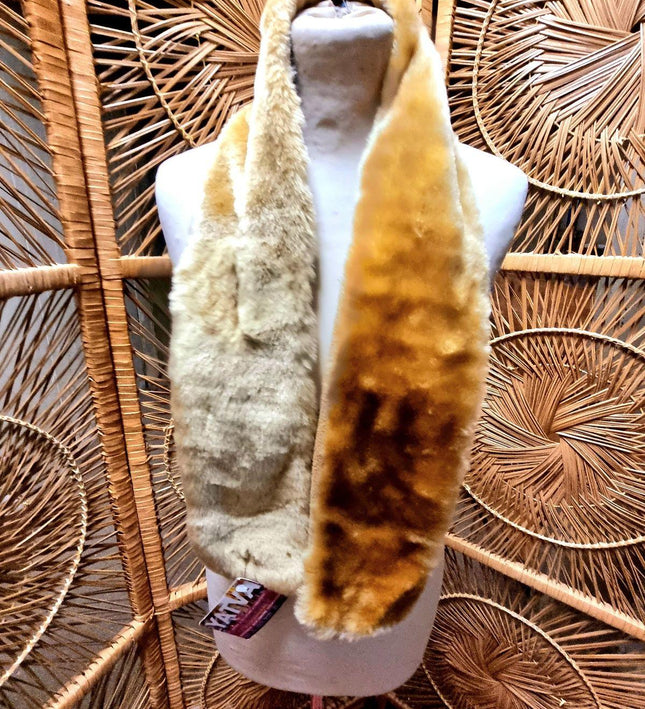 Vintage Faux fur Scarf / Shawl - Yatva