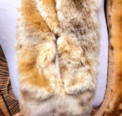Vintage Faux fur Scarf / Shawl - Yatva