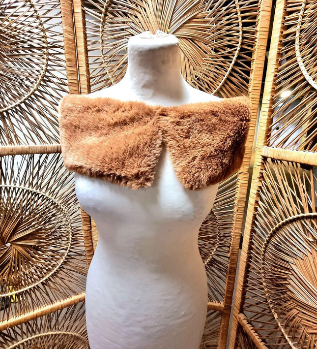 Vintage Faux fur Scarf / Shawl - Yatva