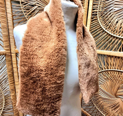 Vintage Faux fur Scarf / Shawl - Yatva