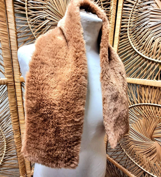 Vintage Faux fur Scarf / Shawl - Yatva