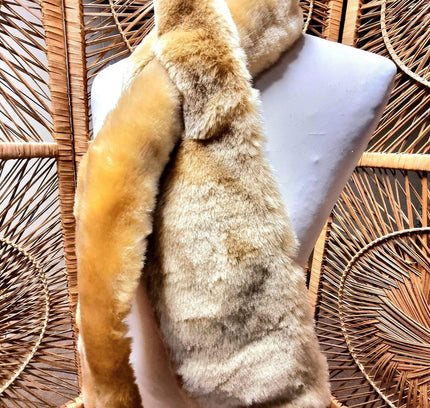 Vintage Faux fur Scarf / Shawl - Yatva