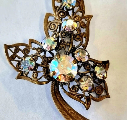 Vintage Floral Leaf Brooch - Yatva