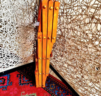Vintage Foldable Woodwn Wine Rack - Yatva