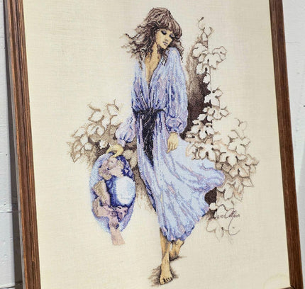 Vintage Framed Cross Stitch Artwork - Yatva