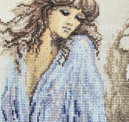 Vintage Framed Cross Stitch Artwork - Yatva