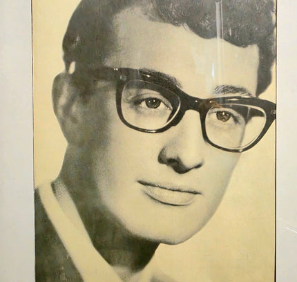 Vintage Framed Portrait of Buddy Holly - Yatva