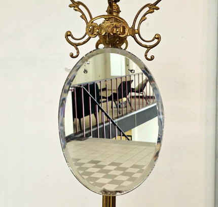 Vintage Frameless Oval Mirror - Yatva
