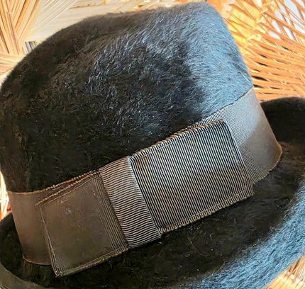 Vintage Fur Felt Bowler Hat - Yatva