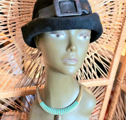Vintage Fur Felt Bowlers Hat - Yatva