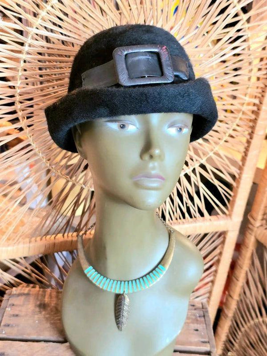 Vintage Fur Felt Bowlers Hat - Yatva