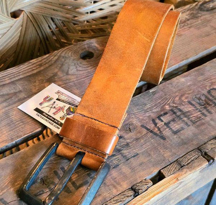 Vintage Gabbiano Denim Leather belt - Yatva