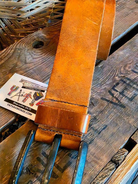 Vintage Gabbiano Denim Leather belt - Yatva