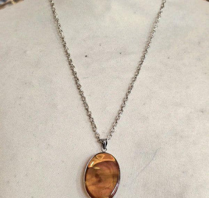 Vintage Gemstone Pendant Necklace - Yatva