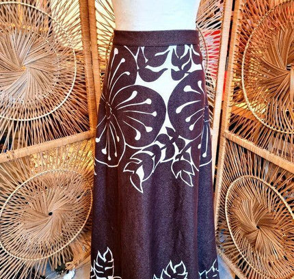 Vintage Golden Finn Maxi Skirt - Yatva