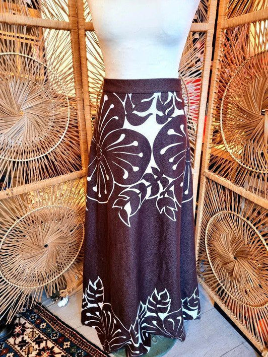 Vintage Golden Finn Maxi Skirt - Yatva