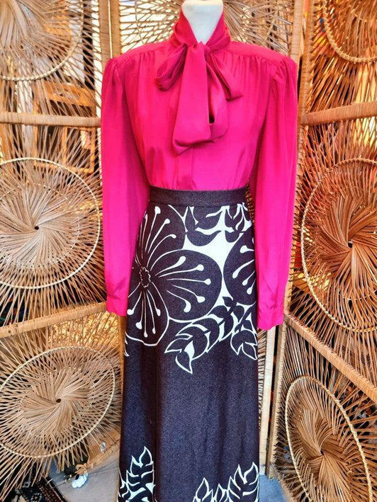 Vintage Golden Finn Maxi Skirt - Yatva