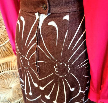 Vintage Golden Finn Maxi Skirt - Yatva
