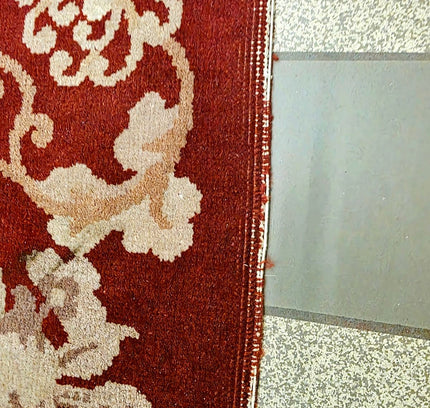 Vintage Hand-Knotted Chinese Art Deco Wool Rug – Plush Pile (205 x 305 cm) - Yatva