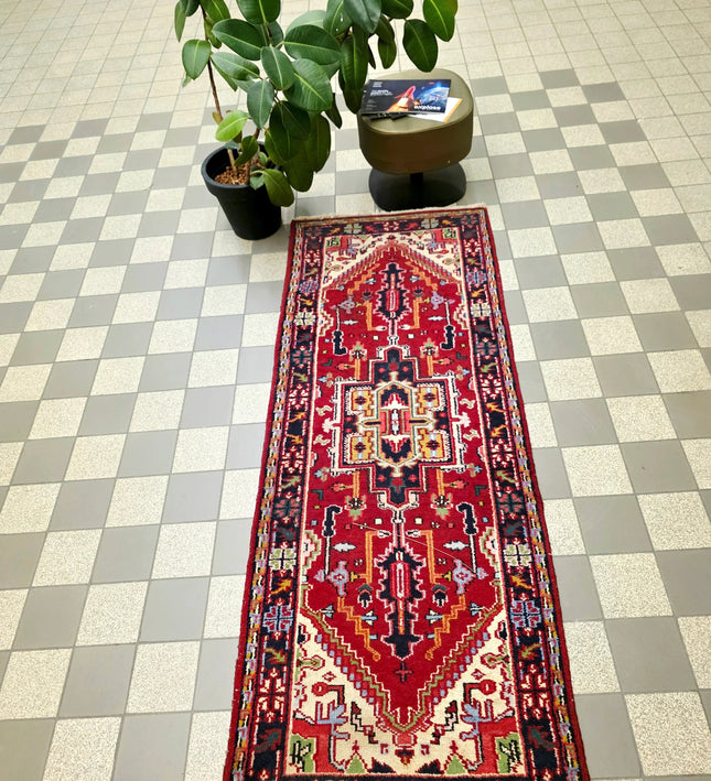 Vintage Hand - Knotted Tribal Oriental Rug - Yatva