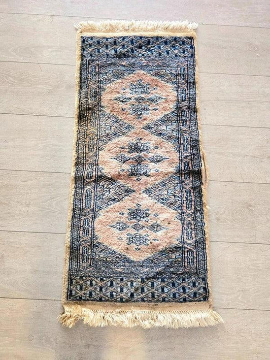 Vintage Hand - Knotted Turkish Oushak Accent Rug - Yatva
