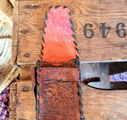 Vintage Hand Tooled Leather Cigarette Case - Yatva