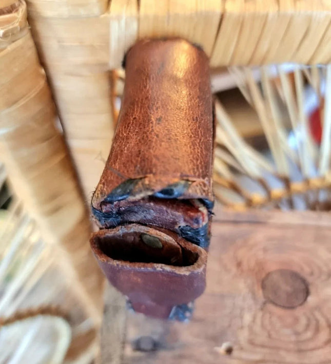 Vintage Hand Tooled Leather Cigarette Case - Yatva