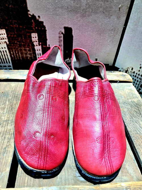 Vintage Leather Handmade Traditional Babouche Shoes